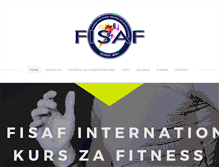 Tablet Screenshot of fisaf-serbia.com